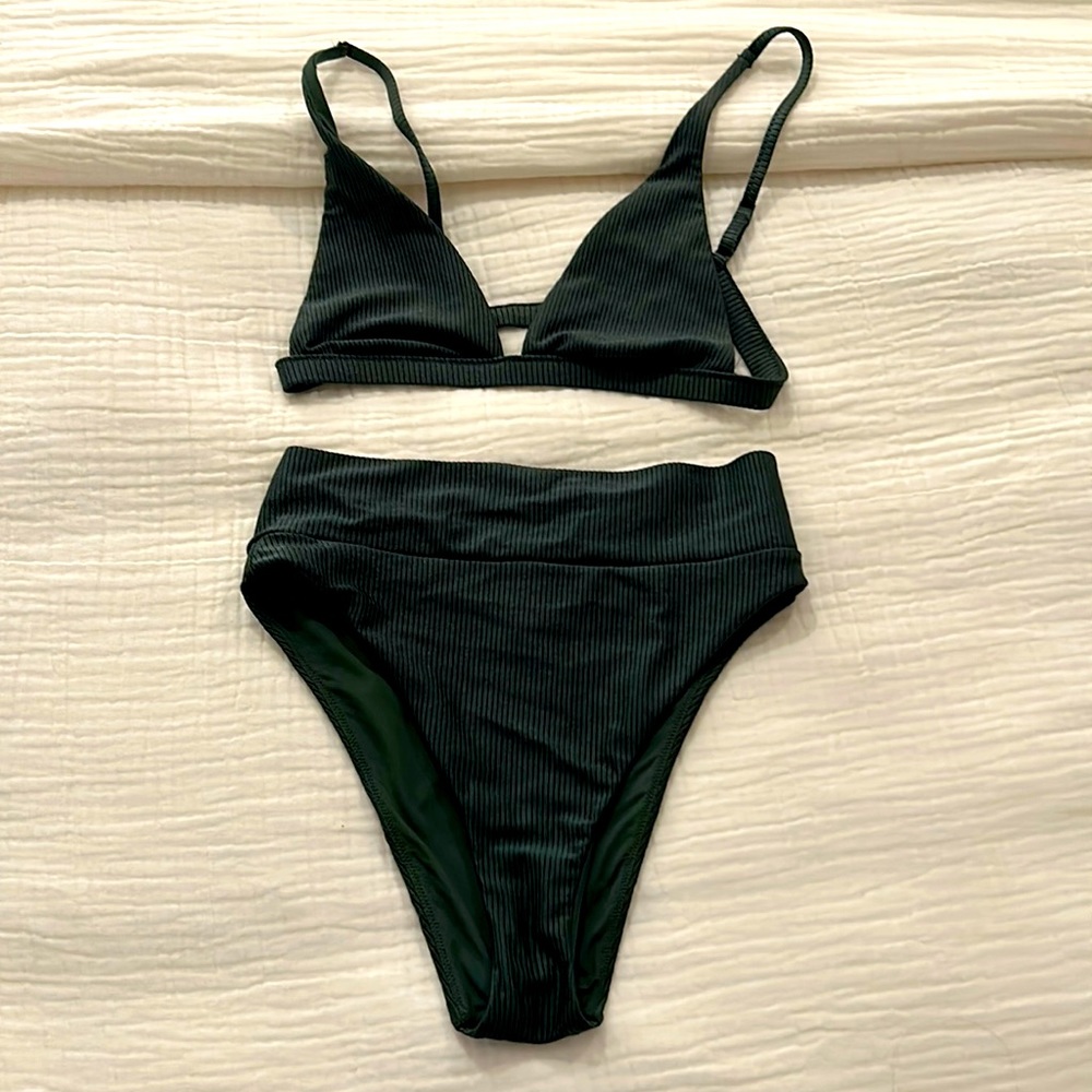 Aerie swimsuit set - High Waist deep green